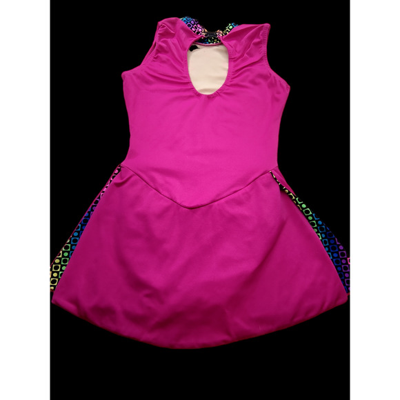 Vintage 90s Neon  Lucky S Dancewear Pageant Outfit  Girls - Picture 2 of 6